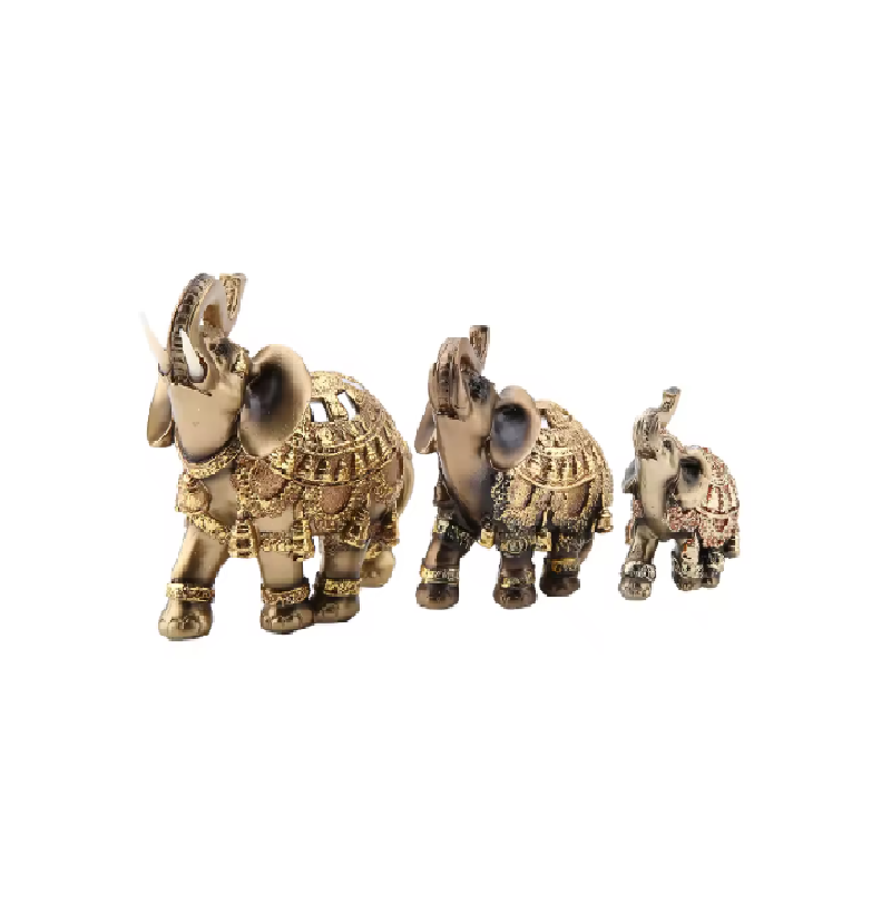 Elefante de la Suerte | Decoración Dorada para Atraer Prosperidad