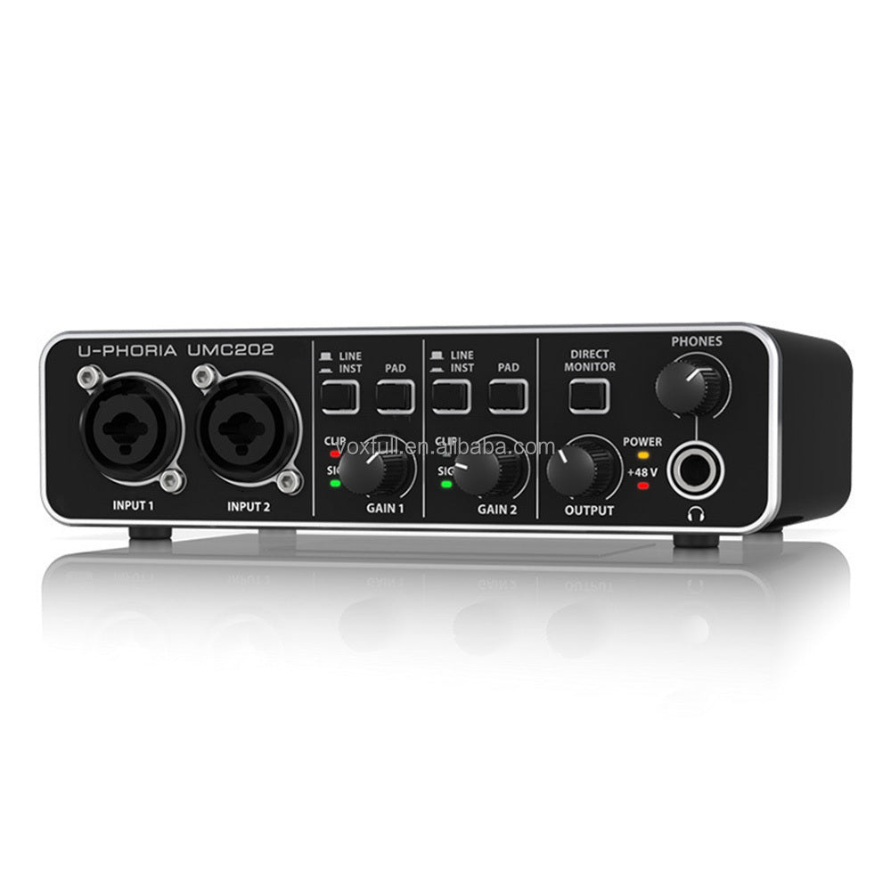 🎧 Behringer U-PHORIA UMC202HD – Interfaz de Audio Profesional 2x2