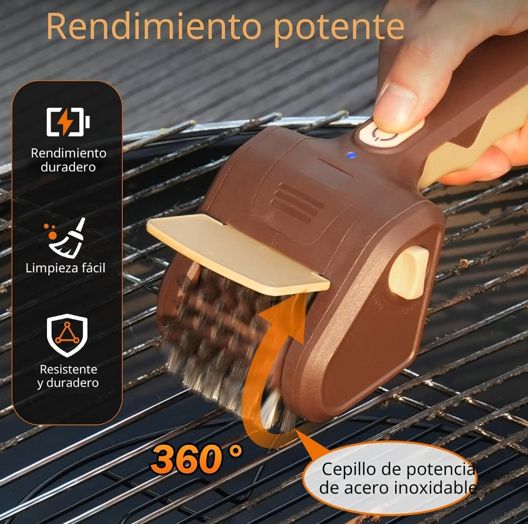 Limpiador de parrilla automático en una pasa está echo
